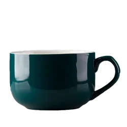 Large Capacity 700ml Ceramic Mug and Bowl - Versatile and Novelty Gift - (700ml) (Green)