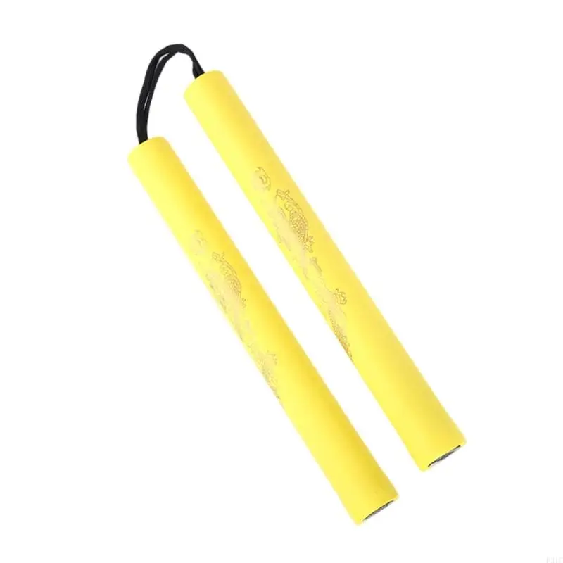 Two Section Martial Arts Nunchucks with Rope Suitable for Beginner Training 1Pc