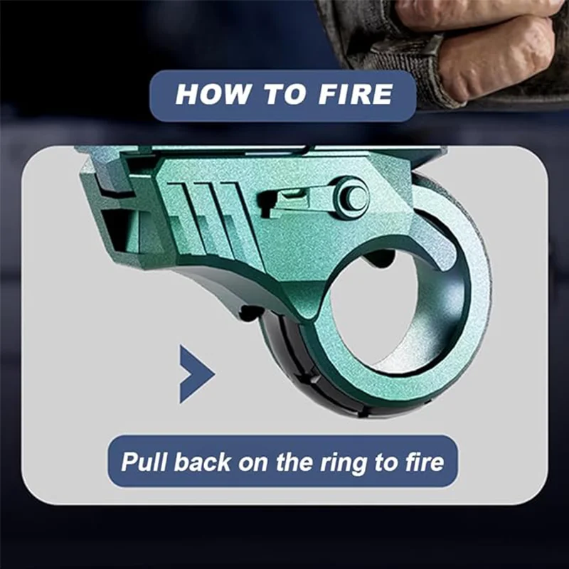 Decompression EDC Launcher Model Ring Fingertip Launcher One-Click Eject Fidget Ring Stress Relief Fidget Sensory Toys For Kids fidget toy,sensory fidget toy