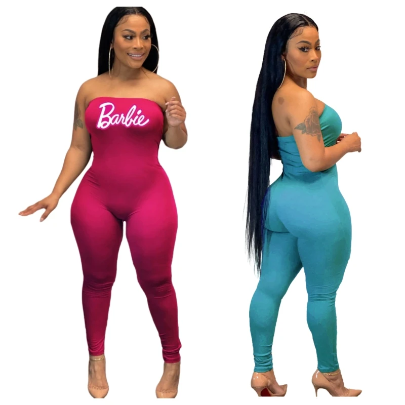 

Anime Barbie Tube Top Jumpsuit Cartoon Cute Women's Fashion Sleeveless Jumpsuit Set Kawaii Fashion Sexy Hot Girls Party Outfits