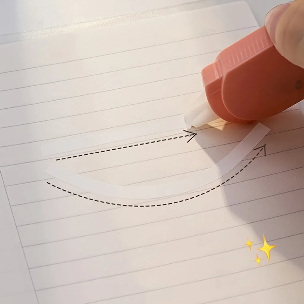 6pcs/set Correction Tape Cute Portable and Compact Belt With Affordable Set Stationery Back to School Office Supplies