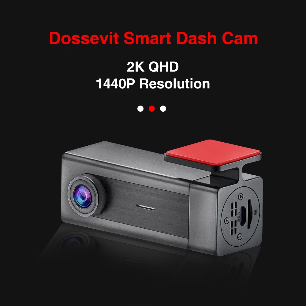 car security camera Dossevit QHD Night Vision Dash Cam 1440P Wifi Car DVR 170° Wild Angle Camera With G-Sensor WDR 24H Parking Monitoring car camera system