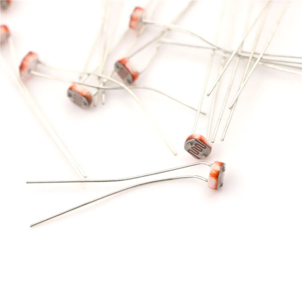 

30PCS GL5516 LDR Light Dependent Resistor LDR 5MM Photoresistor And Retail Photoconductive Resistance Wholesale