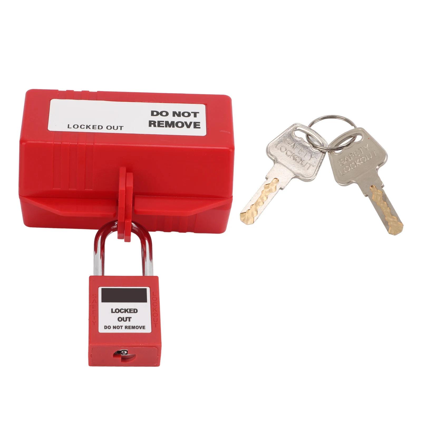 100‑220V Electrical Plug Lockout Device with 38mm Padlock Key for Industrial Chemical Electric Power Electrical Plug Lockout