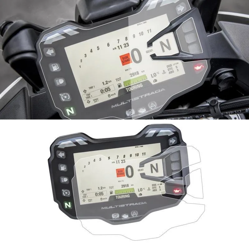 Motorcycle Cluster Scratch Cluster Screen Protection Film Protector For Ducati Multistrada 950 1200 1260 S 2015 -