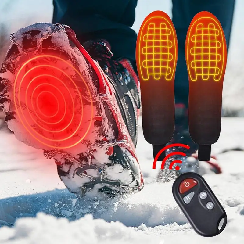Heated Shoe Insoles USB Heating Rechargeable 2200mAh 3 Modes