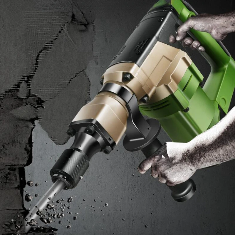 

High-power Electric Hammer Industrial-grade Slotted Wall Demolition Single-use Electric Pick High-power Works Power Tools