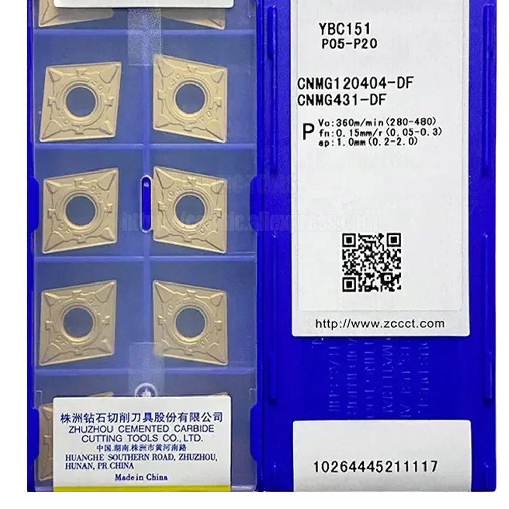 

CNMG120404-DF ZCC YBC252 YBM251 CNMG431-DF CNMG 120404 карбидные токарные инструменты для резки стали