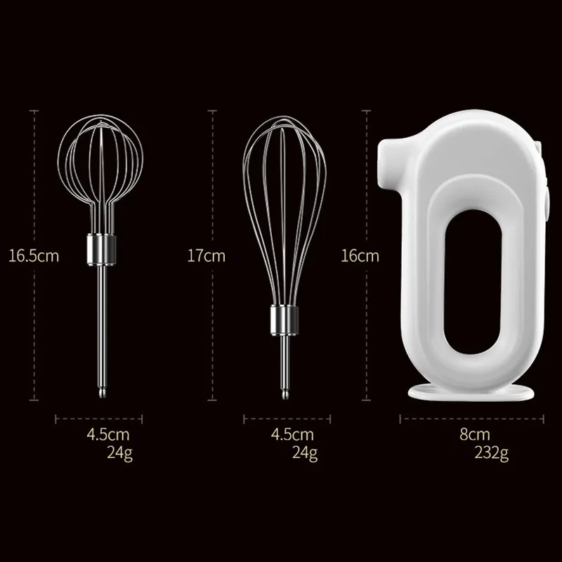 Portable Mini Electric Cordless Hand Mixer Whisk Rechargeable With Stainless Steel Whips 4 Speed Egg Butter Cream Kitchen Baking electric whisk electric egg beater