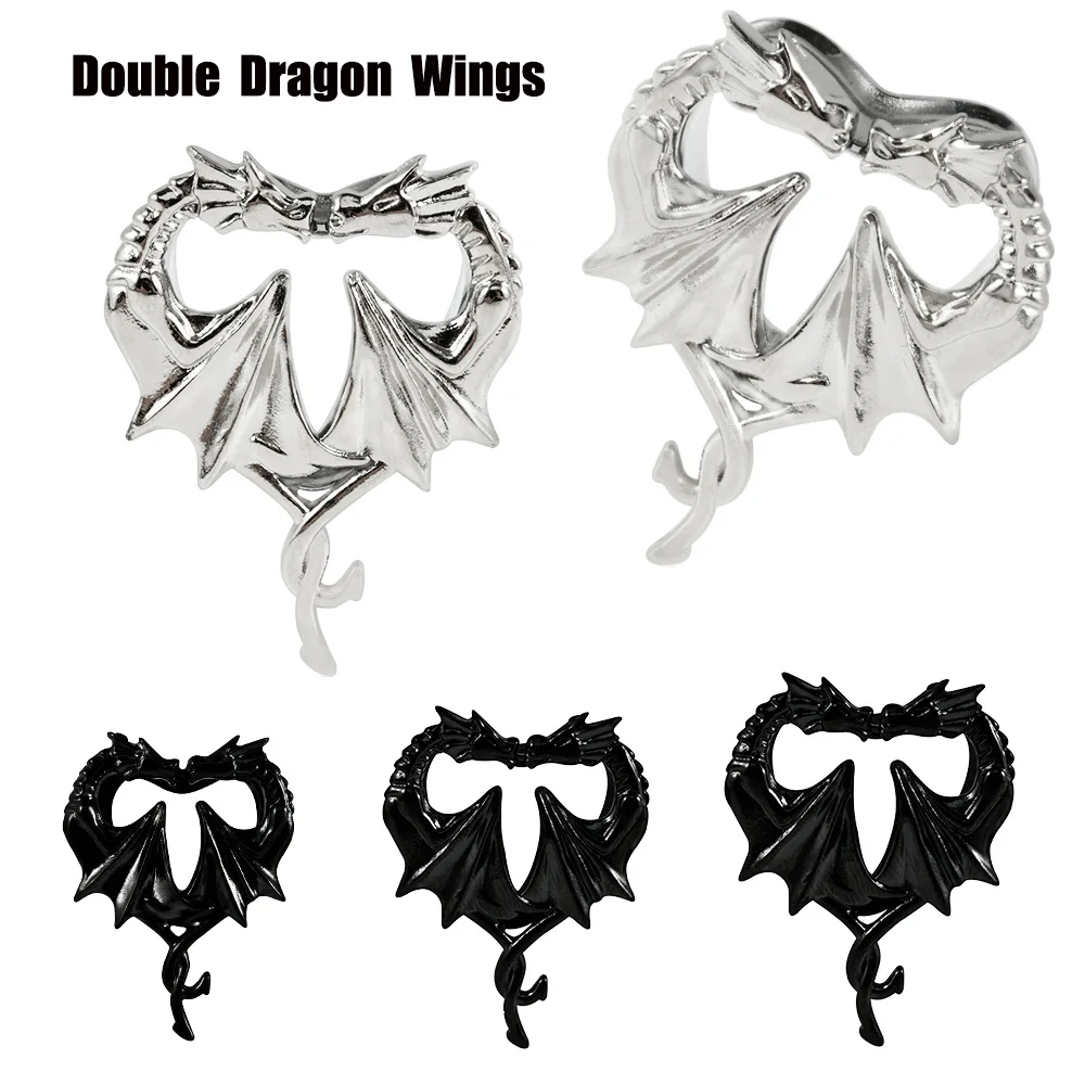 2PC-Stainless-Steel-Tunnel-Plugs-Expander-Tapers-Ear-Lobe-Stretching ...