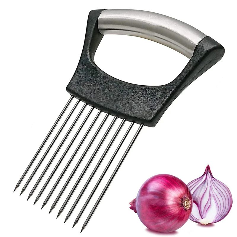 Stainless Steel Onion Slicer Holder Holder Slicing Onions Onion