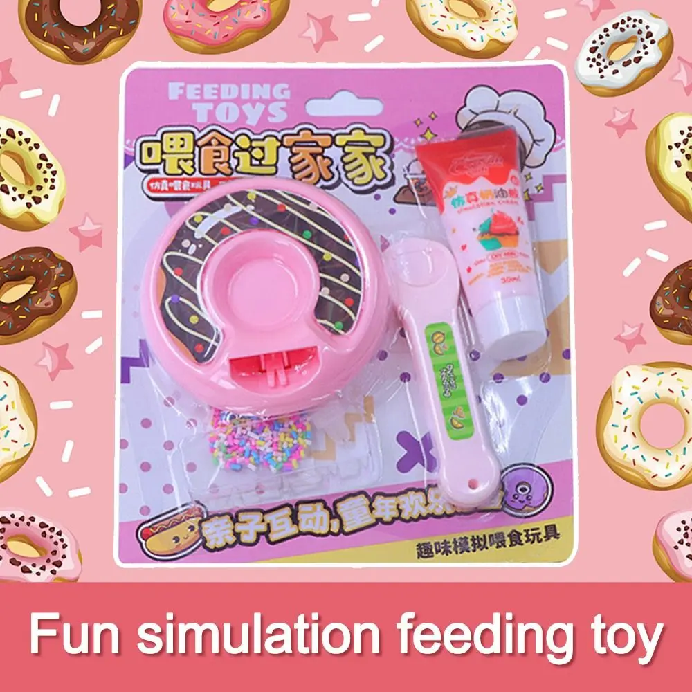 Kawaii DIY Donut Donut Food Feeding Simulation Cream Japanese Pudding Feeding Interactive Play Play House Early Education