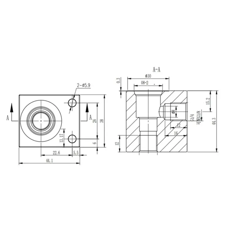 【크리스마스】V2068 유압식 수동 조절식 압력 안전 밸브 1/4 나사 삽입형 릴리프 밸브 압력 해제 밸브