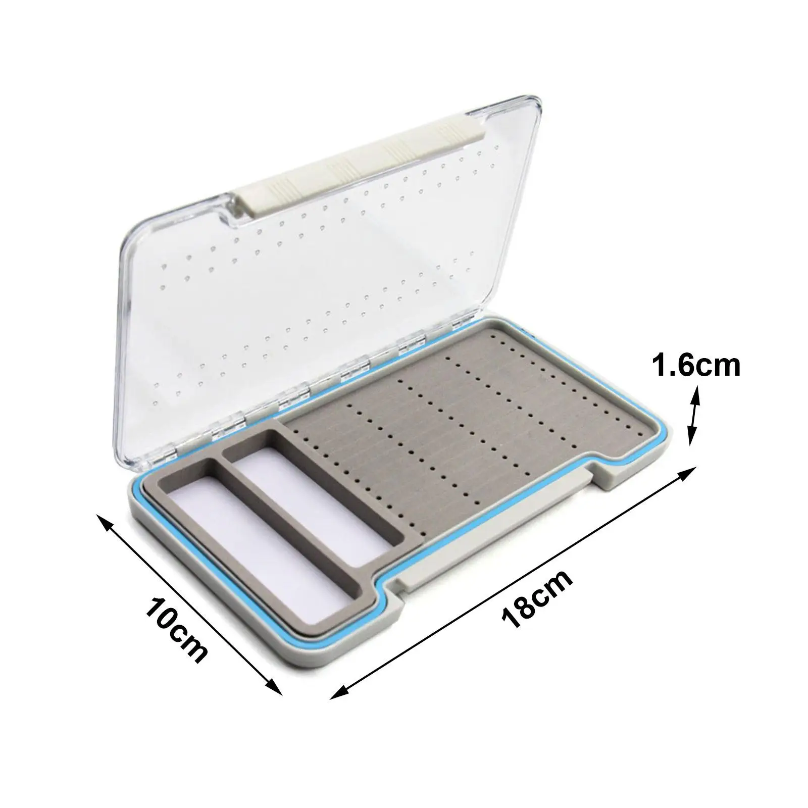 Fishing Tackle Box Fly Fishing Lures Box Waterproof Practical Fishing Bait Case Large Capacity Storage Container Storage Box