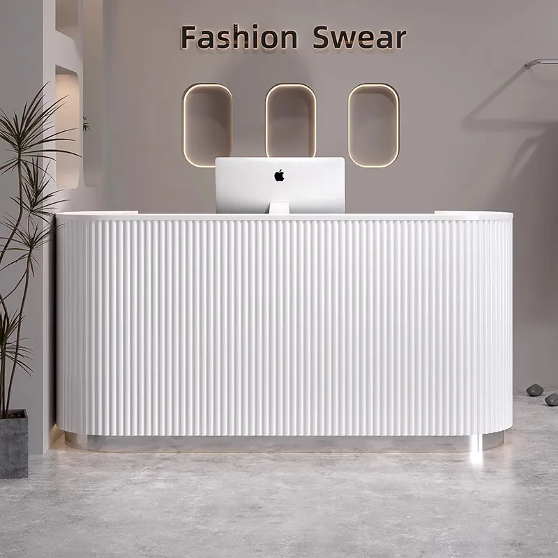 

Stand Store Cash Reception Desk Cashier Table Luxury Office Simple Reception Desk Podium Recepcion Mostrador Hotel Accessories