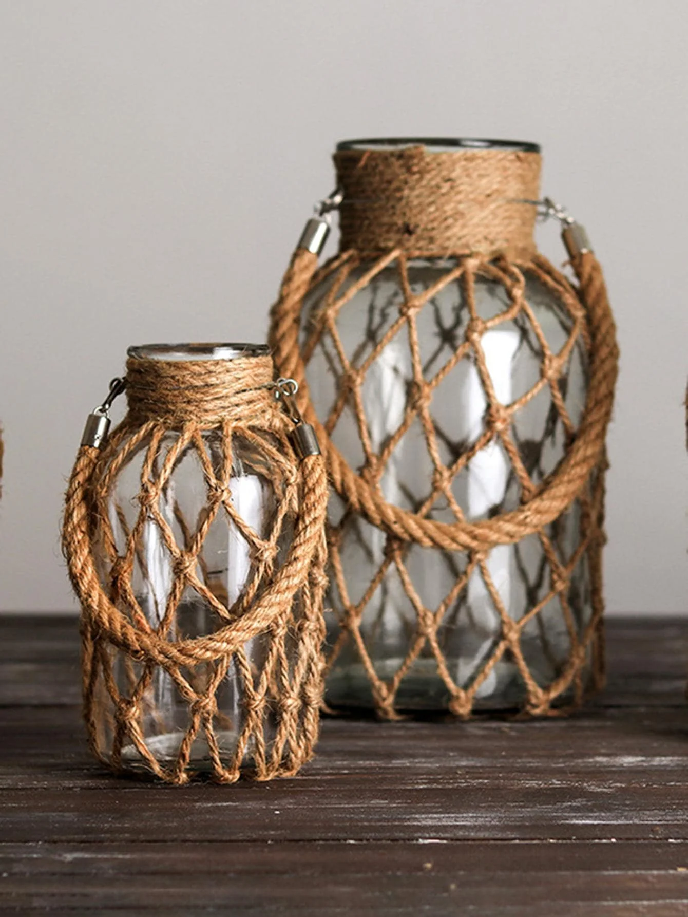 Hemp Rope Glass Vase 4