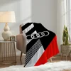Sport A-Audi-s Logo Car Blanket Soft Plush Nap Sofa rug for Living Room Warm Office Bedroom Birthday Home Travel Kid Gifts 2