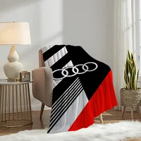 Sport A-Audi-s Logo Car Blanket Soft Plush Nap Sofa rug for Living Room Warm Office Bedroom Birthday Home Travel Kid Gifts 2