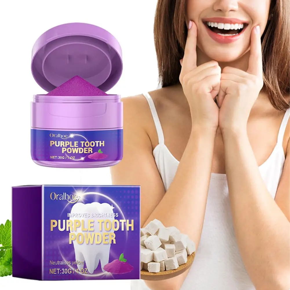 

30g Teeth Whitening Powder Tooth Care Dental Teeth Essence Pearl Natural Toothbrush Cleaning Oral Toothpaste Hygiene Tools Y9U2