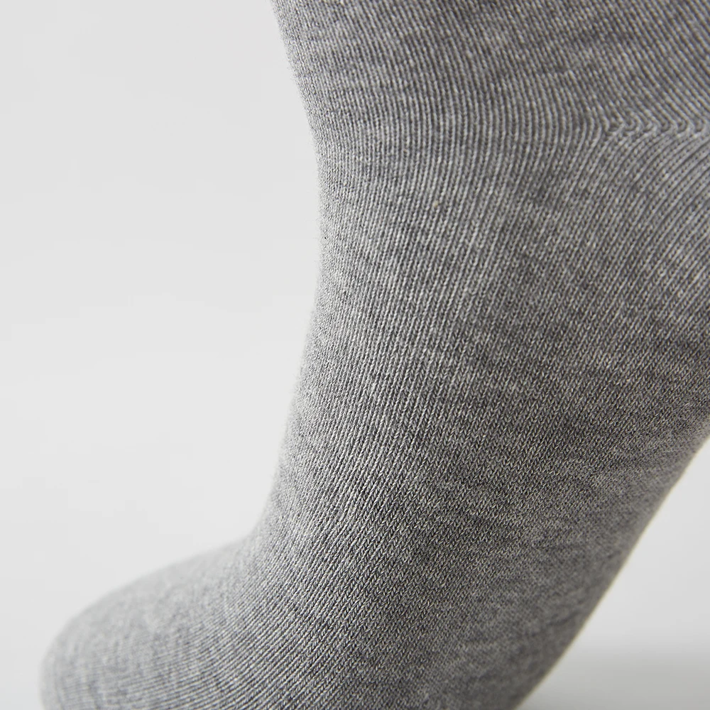 Metersbonwe Mid-Calf Socks Men Solid Color Perennial Antibacterial breathable Middle Tube Socks  3 Pairs