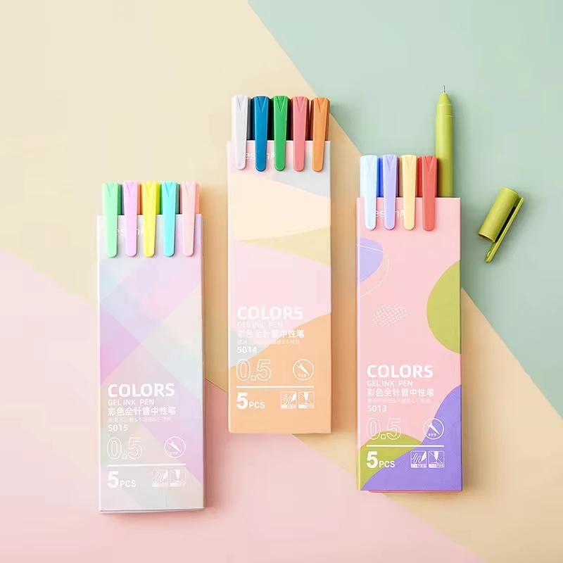 Gel Pens 30 Colors Hand Account Gel Pen Morandi Macaron Retro Color Gel Pen Ins Simple Student Only Japanese Style Notes Korean Stationer
