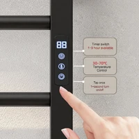 ราวแขวนผ้าเช็ดตัวไฟฟ้าอัจฉริยะในห้องน้ำ พร้อมตัวตั้งเวลา หมุนได้ ควบคุมอุณหภูมิด้วยระบบสัมผัส ติดผนัง ปรับอุณหภูมิได้ 2