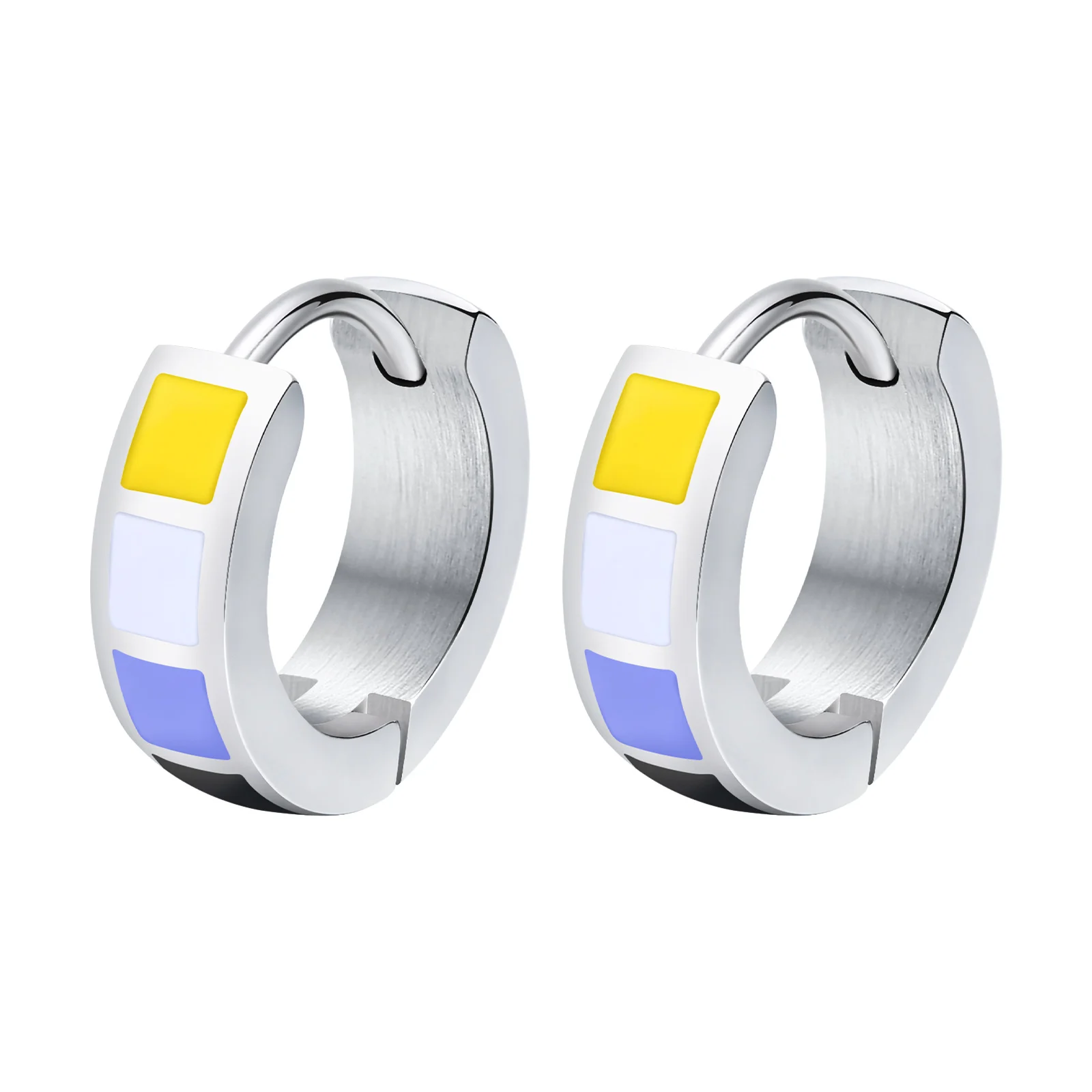 Mono Orecchino Marlù Acciaio Dorato Arcobaleno 18OR074G – JOY Gioielli - Foto 4