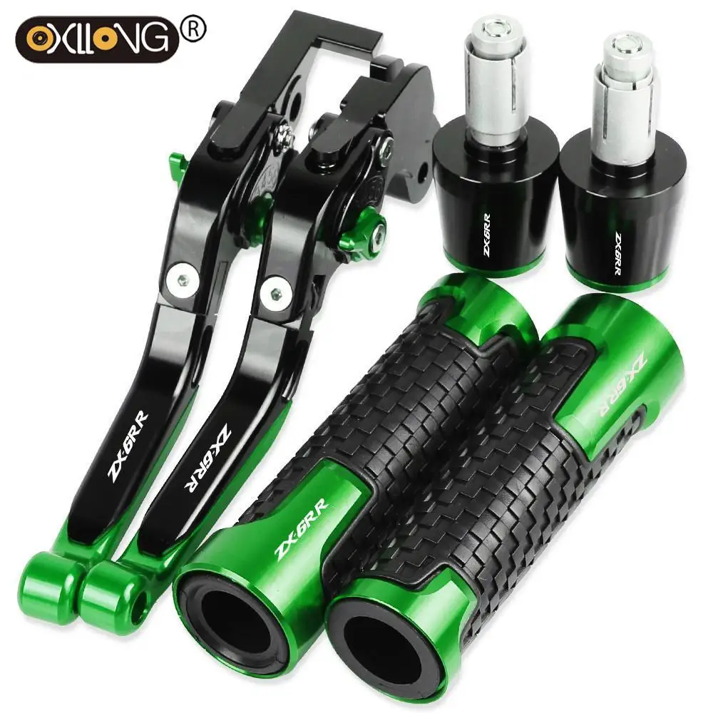 

Motorcycle Brakes Tie Rod Handbrake Brake Clutch Levers Handlebar Hand Grips ends ZX 6RR For KAWASAKI ZX6RR ZX-6RR 2005 2006