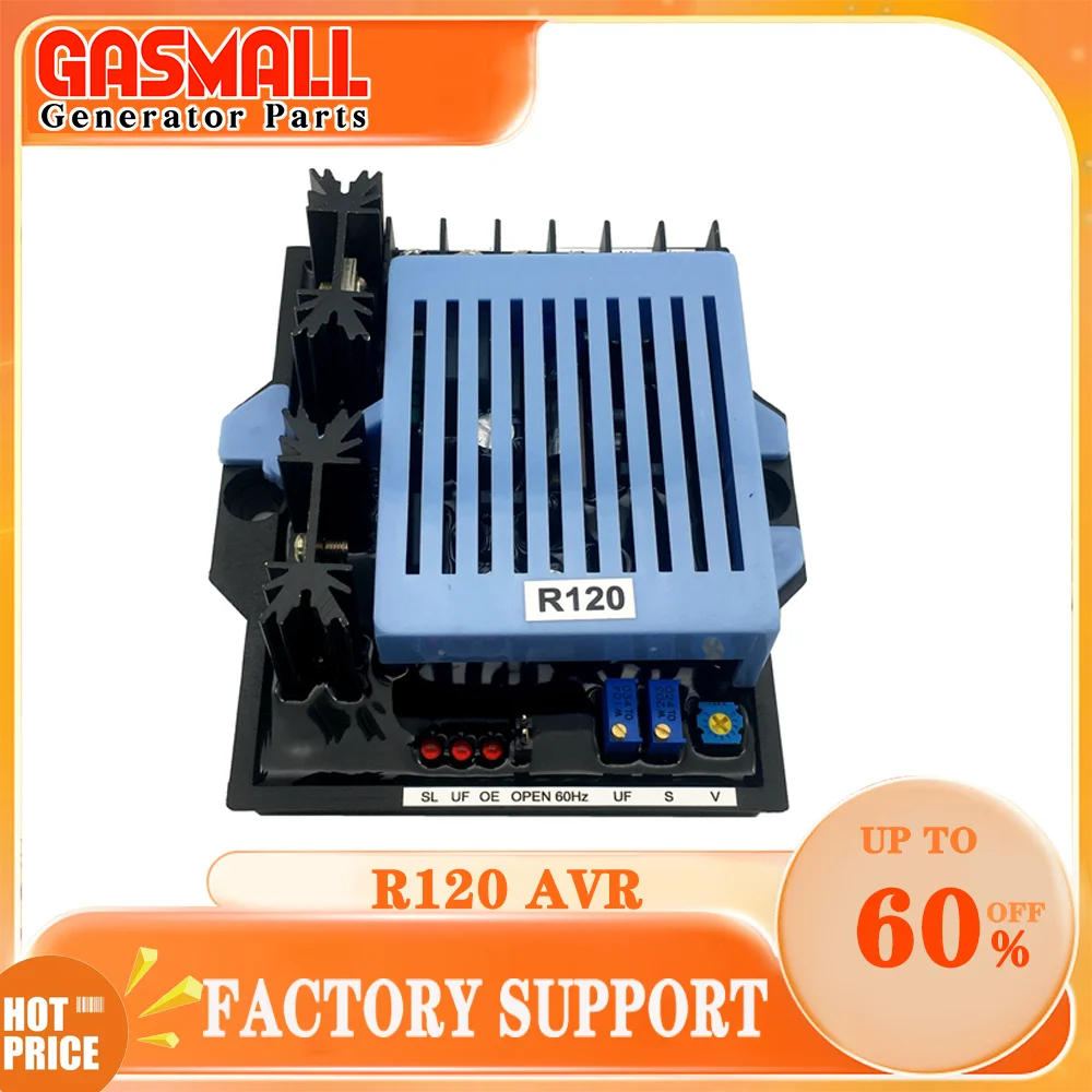 

New R120 AVR Generator Automatic Voltage Regulator Stabilizer Control Board Leroy Somer Power Generator Parts Hohochai
