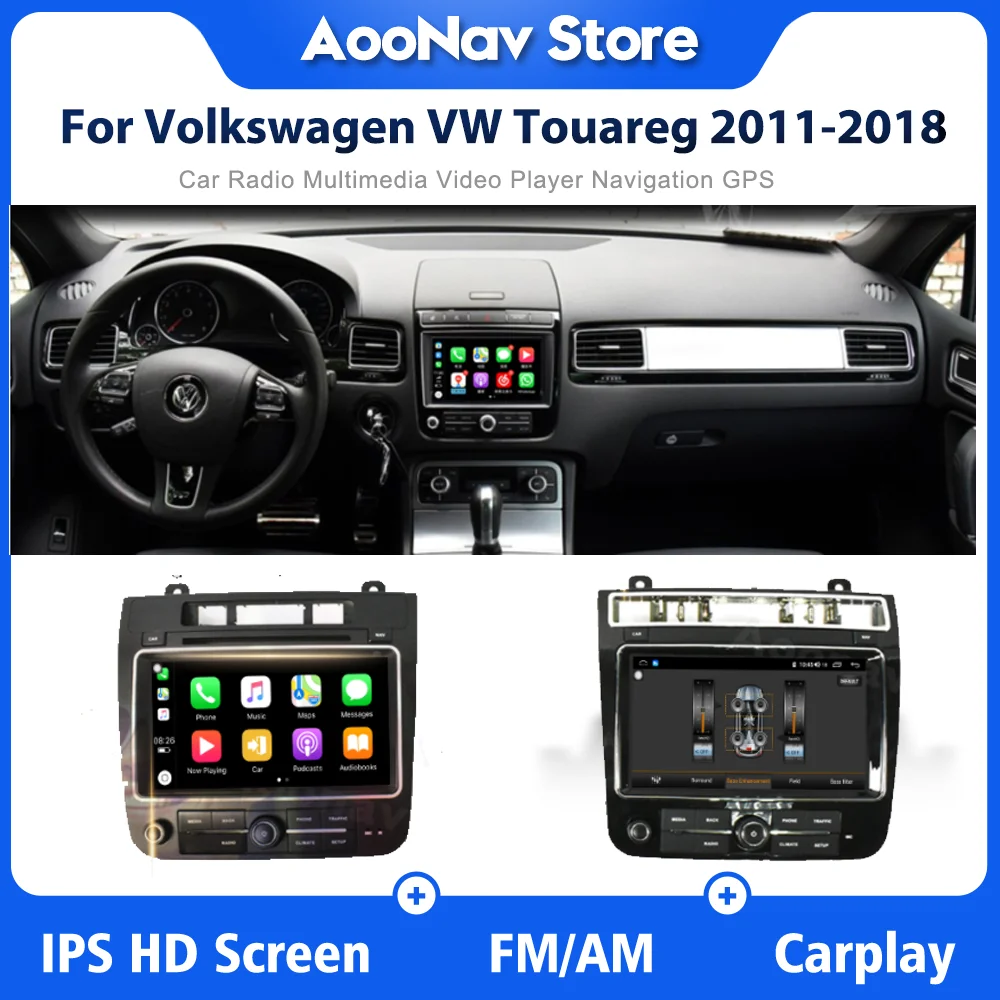 

128GB Car Multimedia Stereo Radio For Volkswagen VW Touareg 2011-2018 GPS Navigation Android Wireless Carplay Player Head Unit