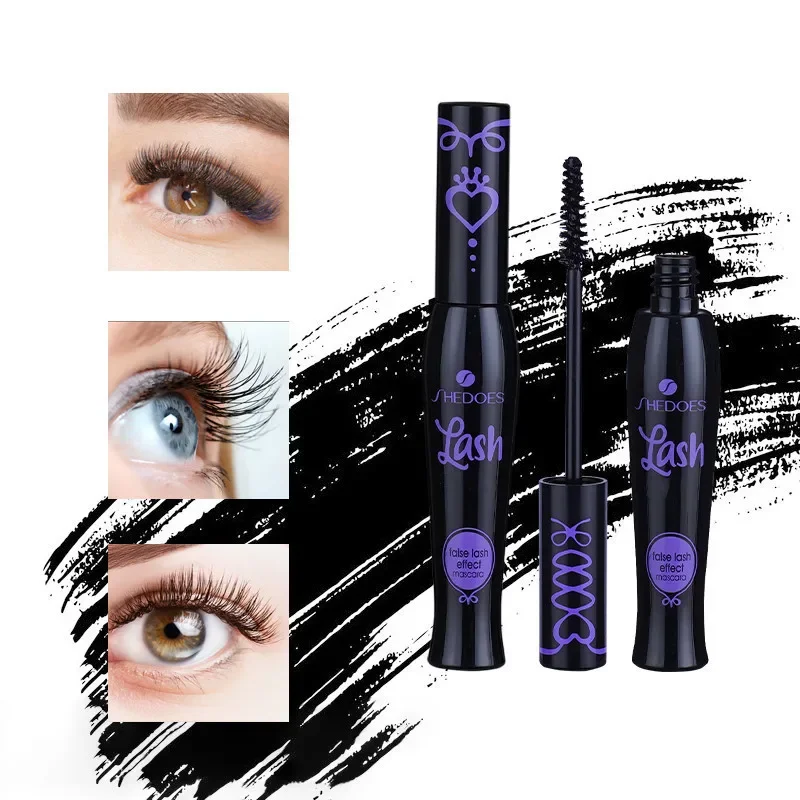 

Shedoes Waterproof and Sweat Proof Eye Black Thick Long Curly Natural and Durable No Clumping Smudging Lasting Women's Cosmetics