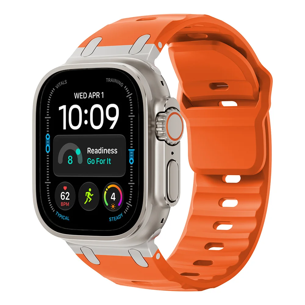 Sport Silicone Strap with Stainless Steel Clasp