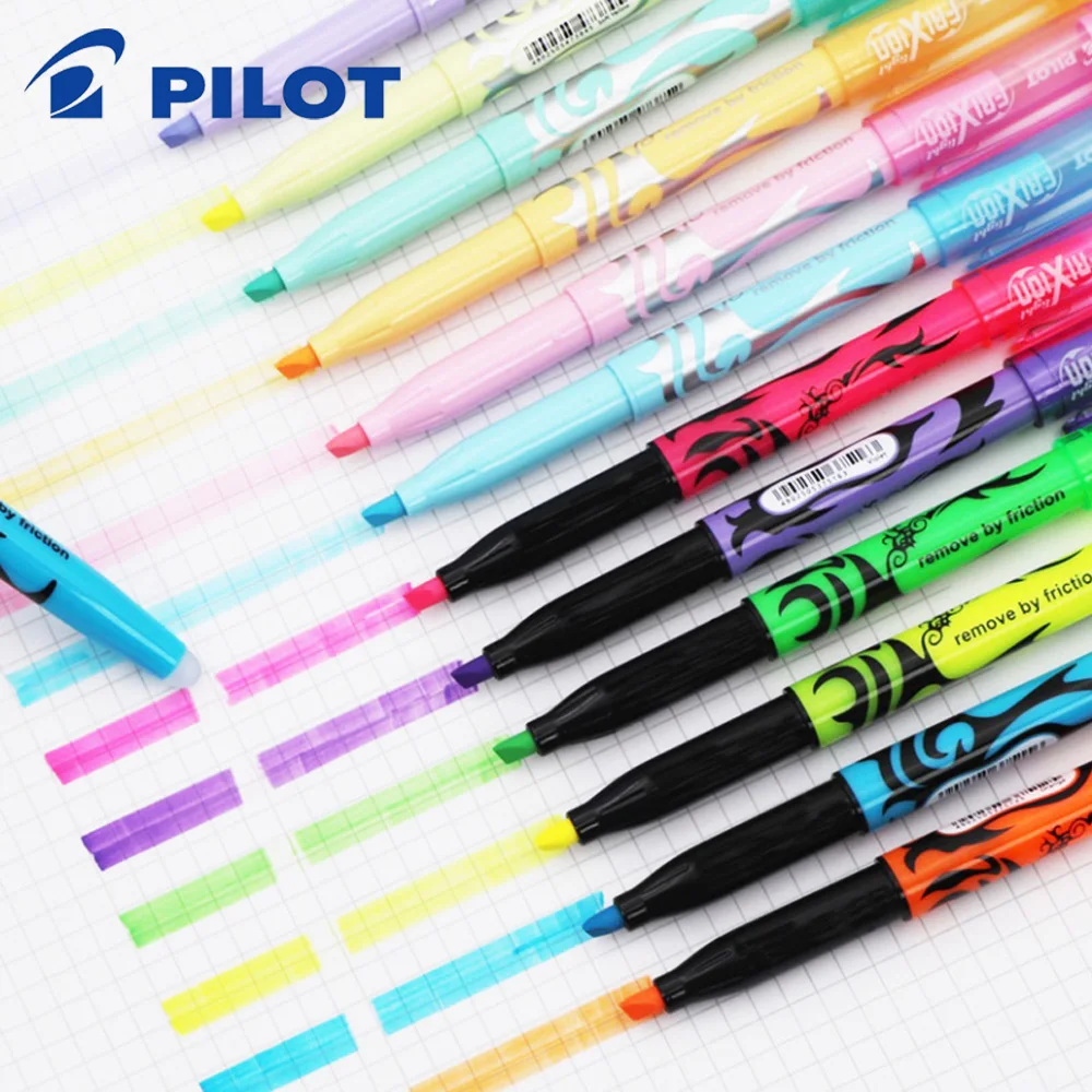 

6/12Pcs Japan Pilot Frixion Light Erasable Highlighters SW-FL Marker Pen Pastel Office and School Stationery Plumones De Colores