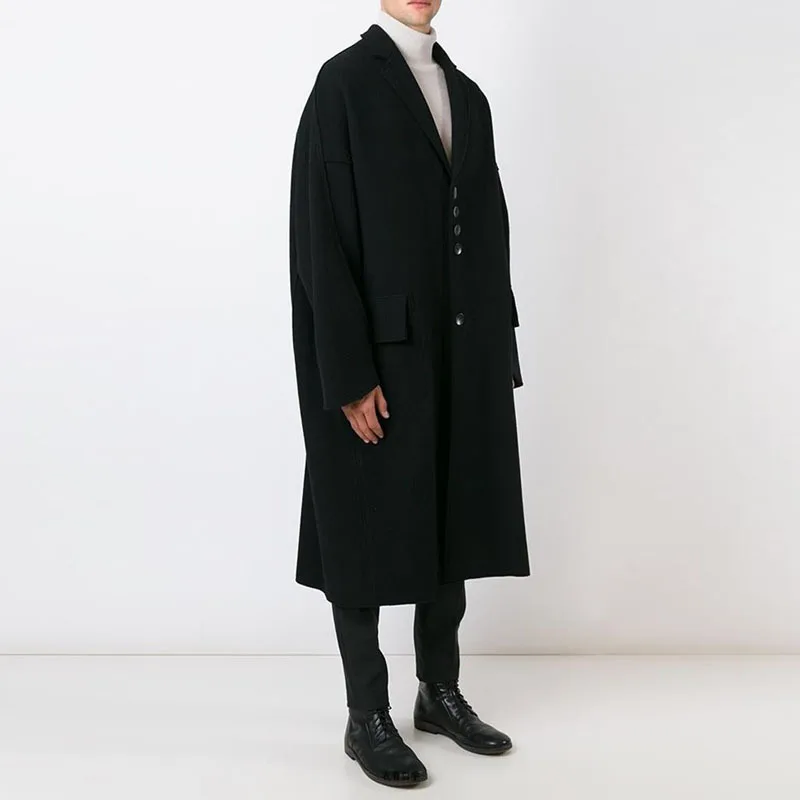 

Men's Woolen Coat New Autumn And Winter Fashion Everyday Casual With British Style Plus Size Coat