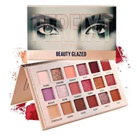 Beauty Glazed Perfixt 18 Color Eyeshadow Palette, Pearly Finish Earth Color Tone,Long Lasting Natural Blendable ,Gifts For Women 2