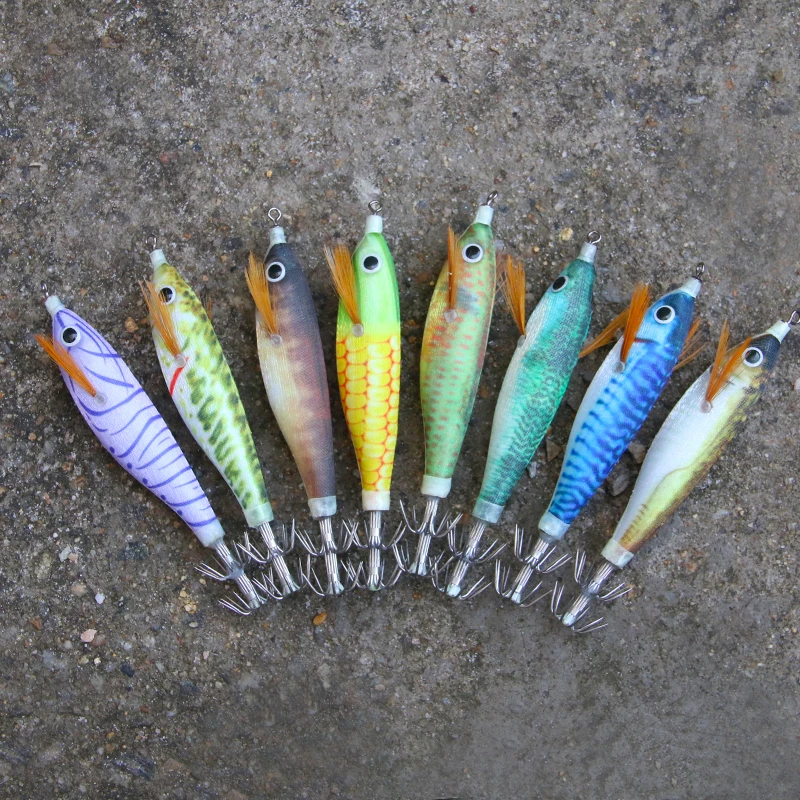 Floating Squid Jig 10g 100mm Luminous Shrimp Fishing Lures UV EGI Floating Sutte Webfoot Octopus Cuttlefish Fishing Tool