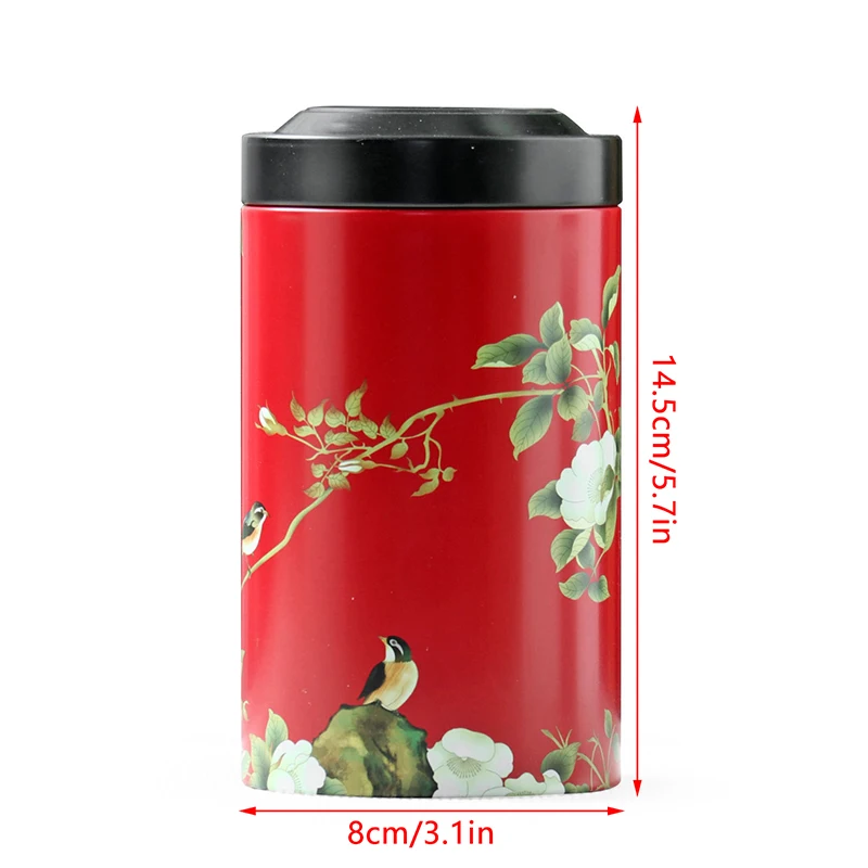 Boutique Empty Tin Tea Tins Household Storage Tea Container Kitchen Spice Sealed Tank Travel Portable Coffee Moisture-proof Jar tea tin box tea canister airtight container
