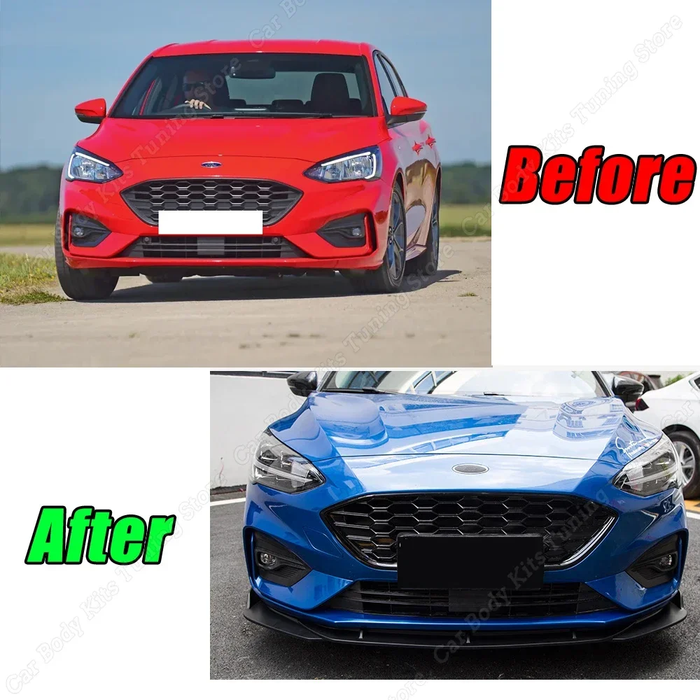 For Ford Focus St Mk4 2018 2019 2020 2021 Gloss Black Car Rear Bumpers Lips  Body Kits Spoiler Splitter Diffuser Accessories - Bumpers - AliExpress