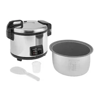 20-Cup (Uncooked) Nonstick Commercial Rice Cooker and Warmer w/detachable lid, Single Switch Operation 2