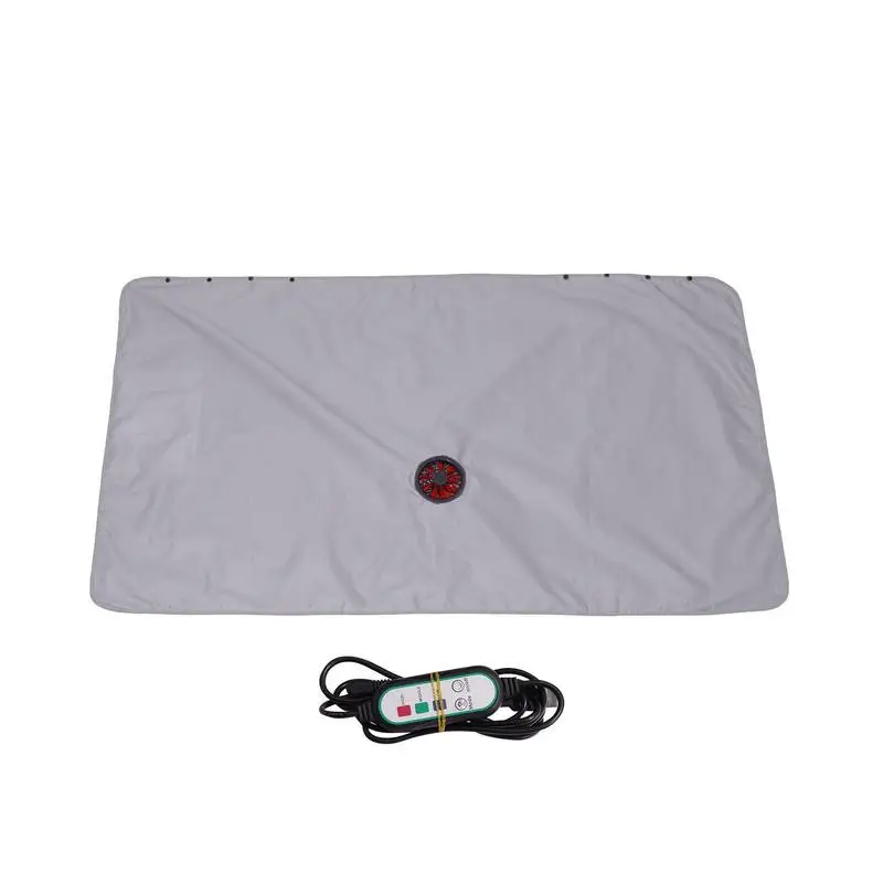 

Camping Fan Blanket Cooling Fan Blanket Home USB Fan Mat Outdoor Quick Dry Fabric Camping Blanket Fan Cooling Blanket For Summer