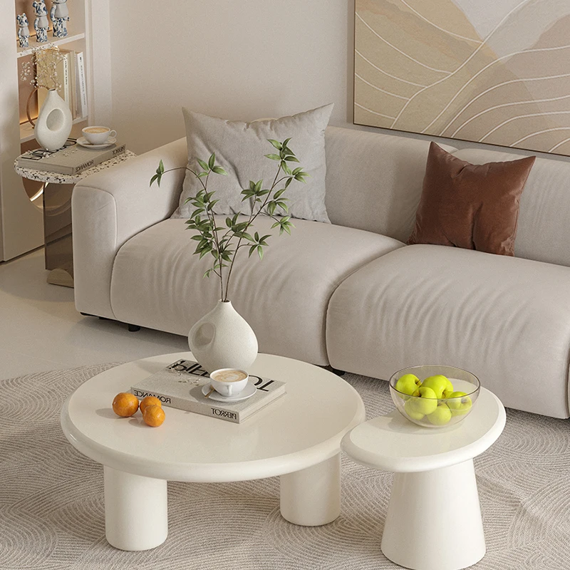 

Clear Coffee Table Magazine Plastic Living Room Garden Tea Table Minimalis Irregular White Nordic Meuble Entrance Hall Furniture