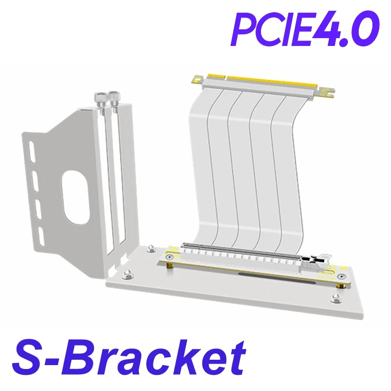 Белый-Универсальный-вертикальный-держатель-кронштейна-графического-процессора-с-ultra-pcie-40-x16-gen4-подъемный-Кабель-90-градусов-прямой-угол-20-см-30-см-60-см-в-комплекте