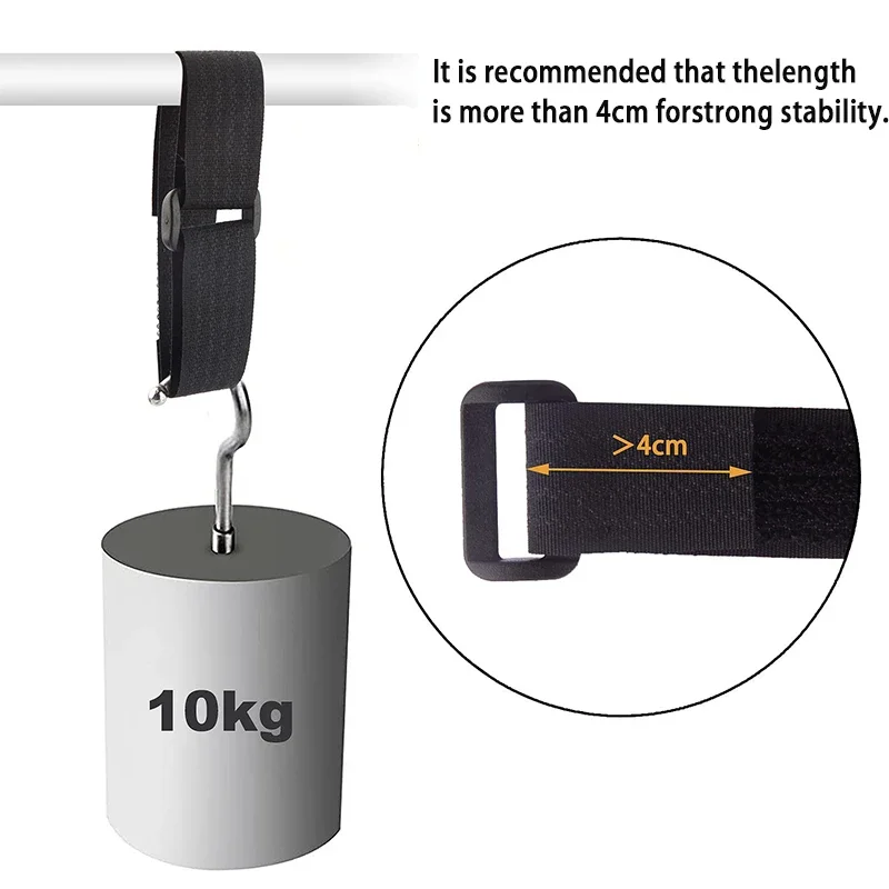 Reusable Nylon Hook Loop Fastening Cable Tape CuttoLength SelfAdhesive Securing Strap Buckle for Organizer Storage