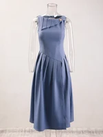 فستان سهرة نسائي منقسم للغاية ، بدون أكمام ، مرقع ، خصر بسحاب ، فساتين أنيقة ، موضة الربيع ، جديد ، 13DB5003 ، 1