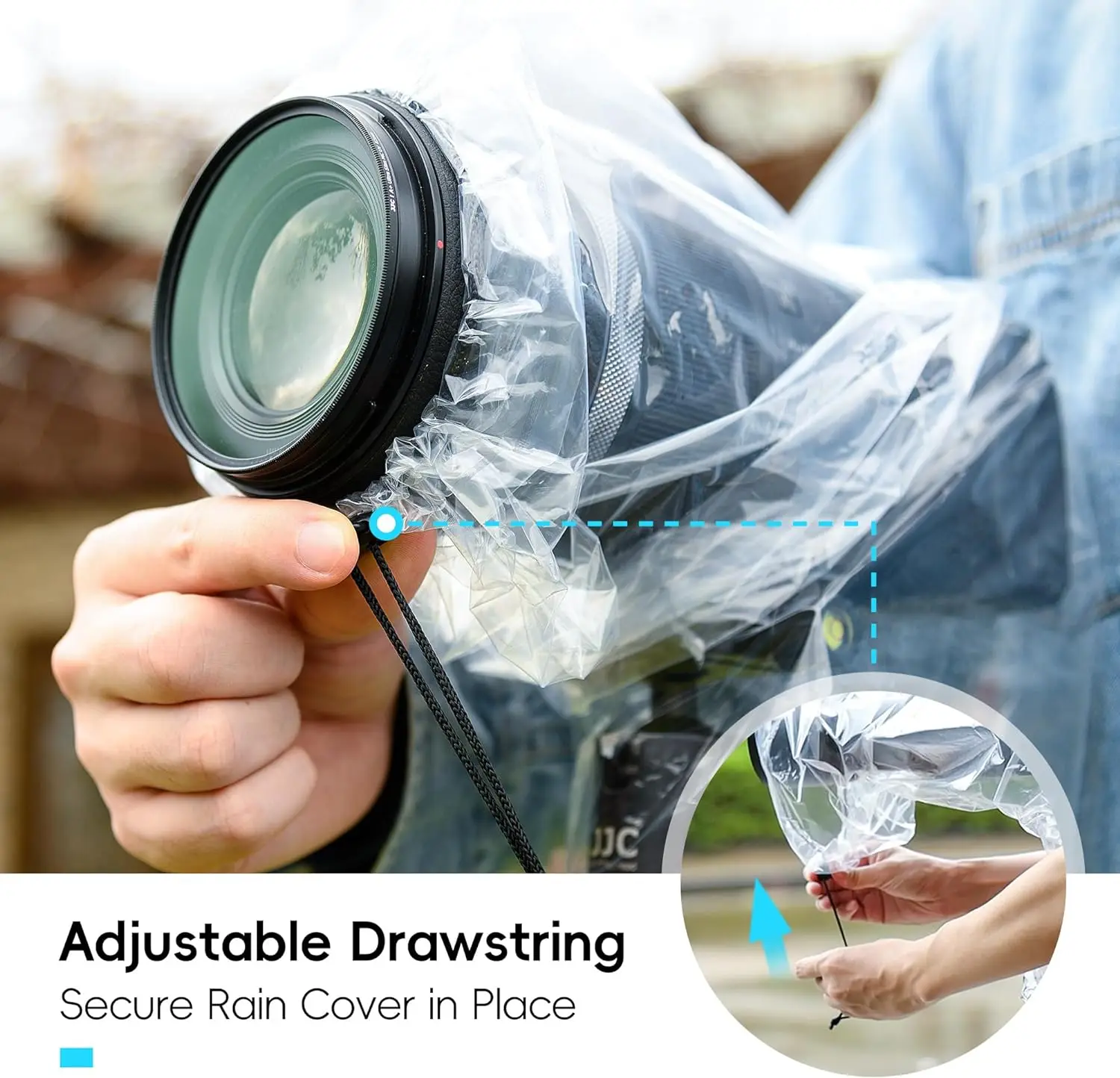 JJC 2 Pack DSLR Camera Rain Cover