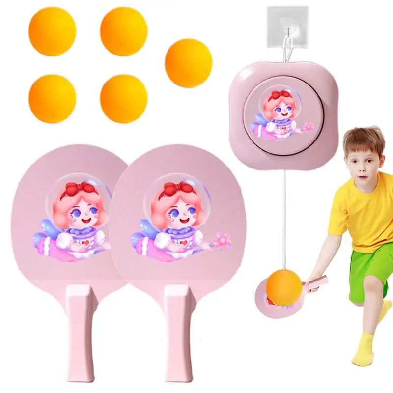 

Table Tennis Trainer Set Indoor Hangings Table Tennis Trainer Portable Set Pingpong Balls Training Adjustable 2-18 Years Old