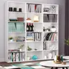 Modern 6 Tier Freestanding Bookcase Wooden Storage Bookshelf Home Office Living Room Easy Assembly Stylish Organization 4