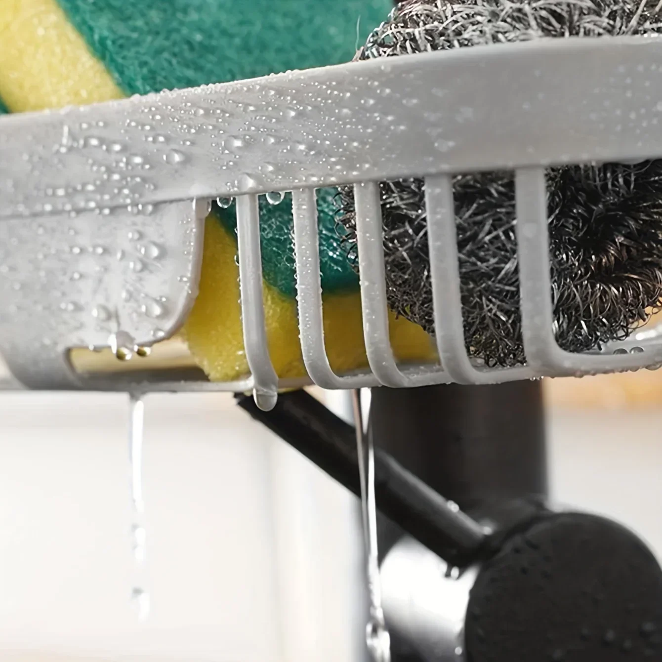 Kitchen Faucet Storage Rack Dishwashing Sink Sink Supplies Household Rag Sponge Drain Hanging Basket Storage Rack 5
