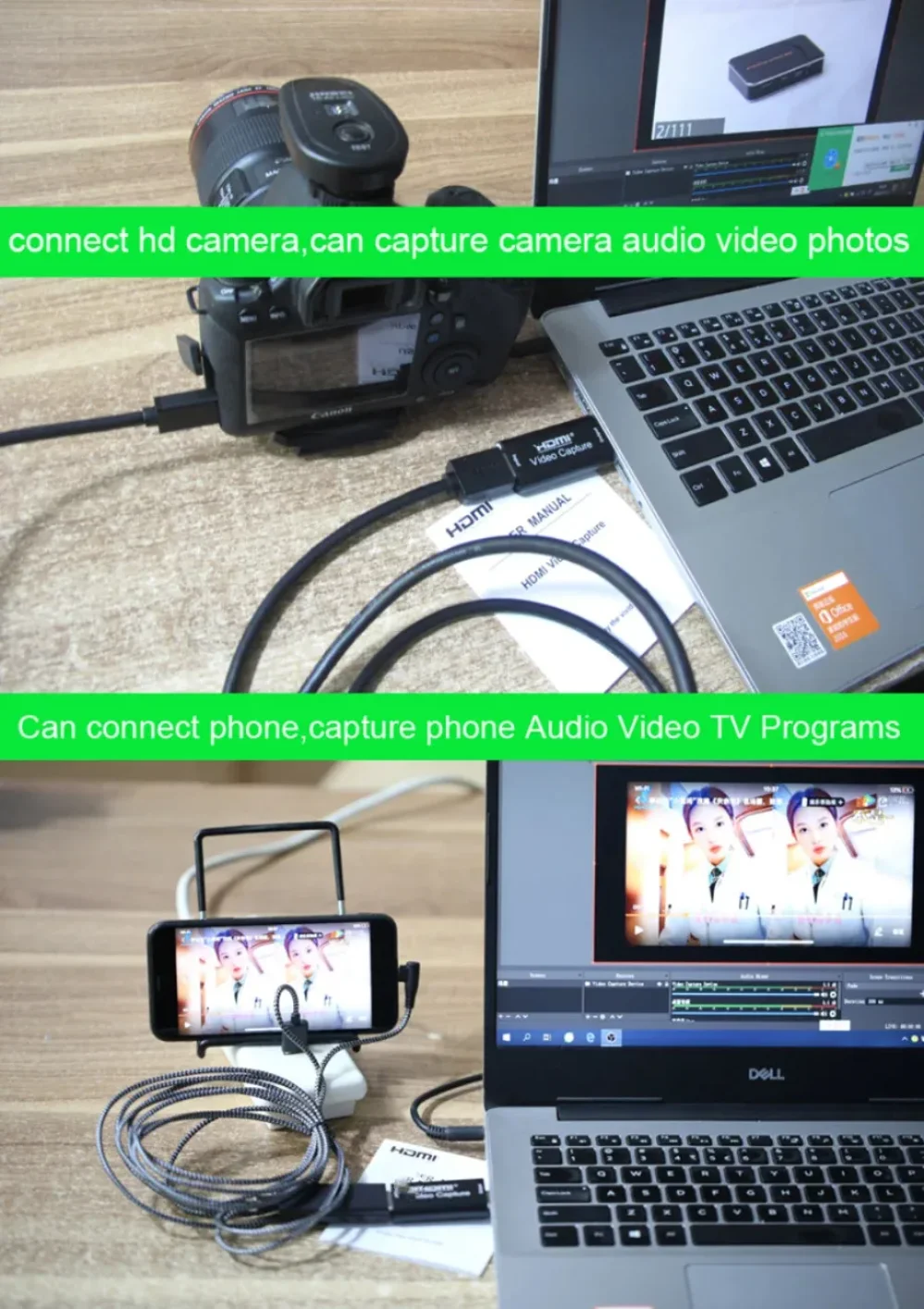 4K USB 3.0 Video Capture Card 1080P USB 2.0 HDMI Game Grabber Box For PS4 DVD Ca
