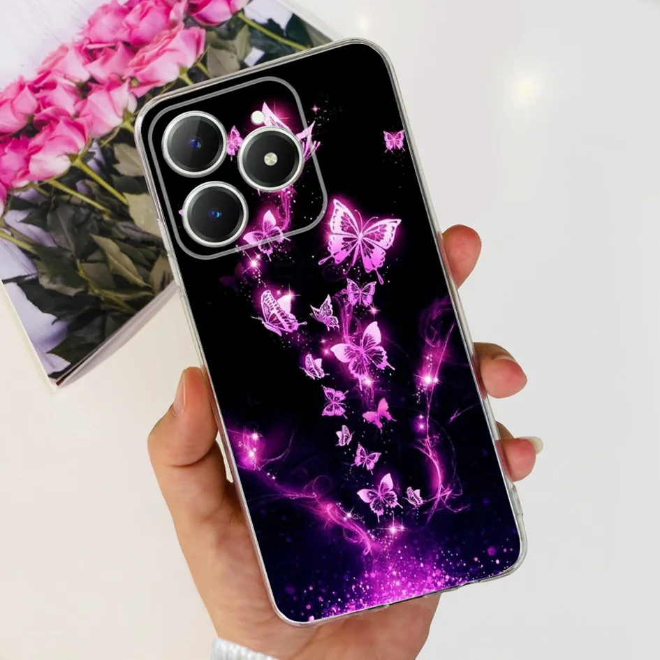 Cute Love Heart Soft Clear Silicone Protective Phone Case